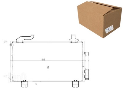 CONDENSADOR DE ACONDICIONADOR ACCORD 08- 2.0 I 16V ABAKUS  