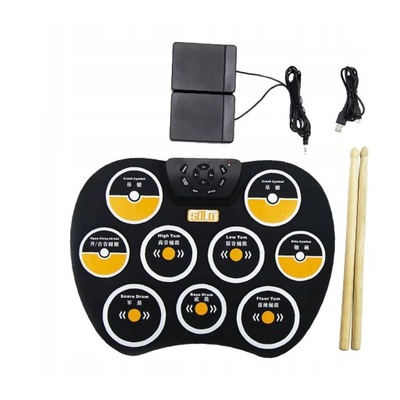 Portable Electronic Drum Set Foldable Drumsticks