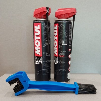 MOTUL CHAIN CLEAN ROAD ЩЕТКА КОМПЛЕКТ 400ML C2