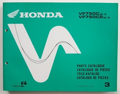 HONDA VF 750 C C2 - KATALOG PIEZAS DE REPUESTO 1999 / 3  