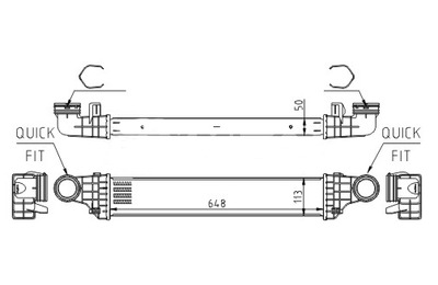 612 562 612 562 RADUADOR AIRE DB W211 E320CDI 02-  