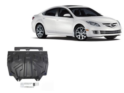 Накладка двигателя коробки сталь mazda 6 2013-2015 фото №1