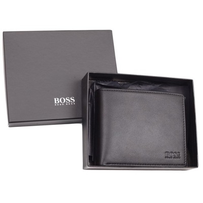 Hugo Boss portfel skóra naturalna licowa czarny Asolo - mężczyzna