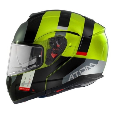 CASCO MT ATOM SV GOREX MATT FLUOR AMARRILLO NEGRO AMARRILLO FLUO PLATEADO REGALO  