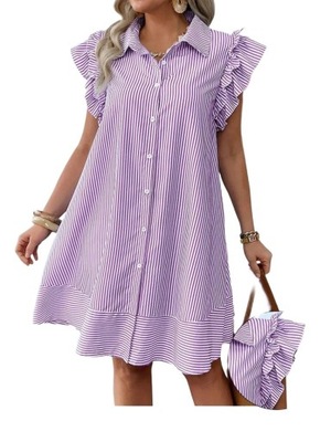 SUKIENKA LETNIA W PASKI XXL