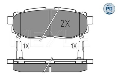 ZAPATAS HAM. SUBARU T. FORESTER LEGACY OUTBACK TRIBECA 2,0-3,6 05-  