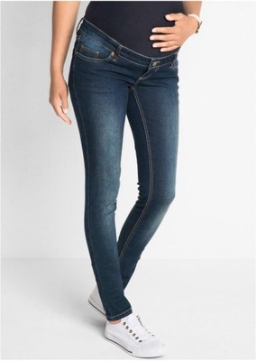 BONPRIX SPODNIE CIĄŻOWE RURKI JEANS RRI NH9__50