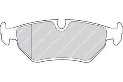 Ferodo комплект тормозных колодок ham. задняя jaguar xj, xjsc, x фото №1