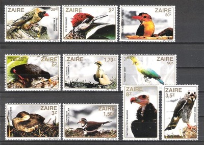 ZAIRE 1982 BIRDS FAUNA MNH