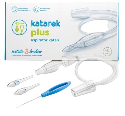 Katarek Plus, aspirator do nosa do odkurzacza, od urodzenia z atestem