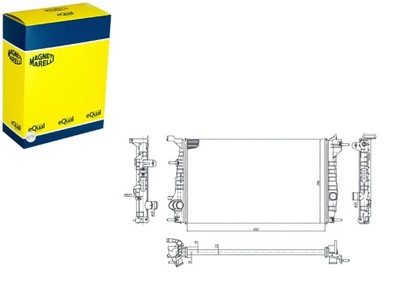 RADUADOR RENAULT MEGANE 3 BZ0 1_ MAGNETI MARELLI  