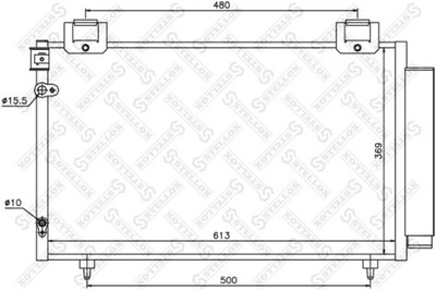 RADUADOR DE ACONDICIONADOR TOYOTA AVENSIS 2.0 D-4D 03-08  