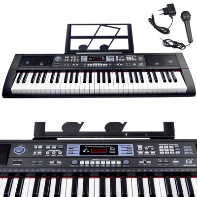 Duże organy z mikrofonem 61 klawiszy Keyboard IN0092