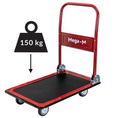 Wózek transportowy platformowy magazynowy 150KG składany ręczny Mega-M