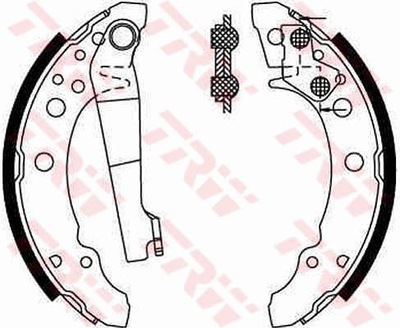 ЩЕТКИ HAM. AUDI/VW/SKODA TRW GS8166 КОМПЛЕКТ КОЛОДОК ТОРМОЗНЫХ