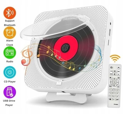 Przenośny Odtwarzacz Muzyczny CD Bluetooth Radiofm