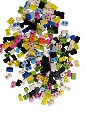 20 szt 11211 Brick 1 x 2 with Studs on 1 Side LOSOWY Mix kolorów NOWY