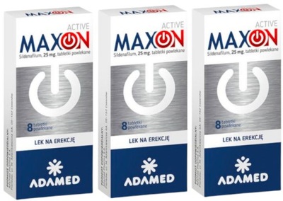 Maxon Active 25 mg lek na potencję erekcja 3x8 tab