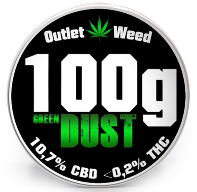 100g DustGreen10,7% susz CBD Susz konopny THC free