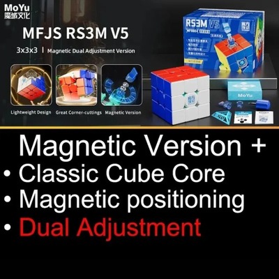 MoYu RS3M V5 3X3 Magnetic Magic Speed Cube