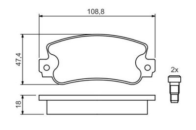 BOSCH 0 986 424 098 ZAPATAS DE FRENADO  