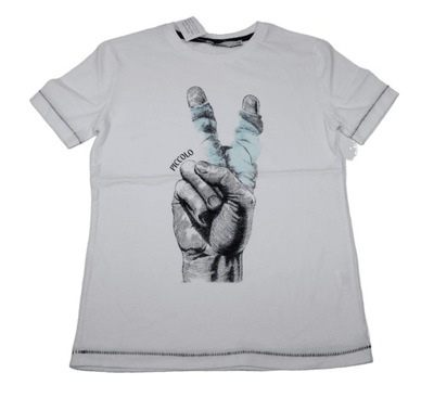 koszulka t-shirt PICCOLO MONDO 116 cm 5-6 lat