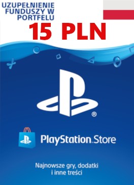 Kod Doładowanie PLAYSTATION STORE 15PLN PSN 15zł