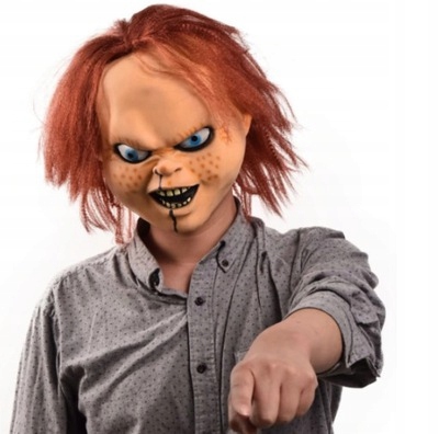 STRASZNA MASKA LALECZKA CHUCKY HALLOWEEN