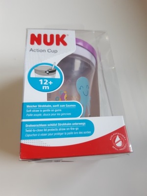 Kubek NUK Action Cup ze słomką 230 ml