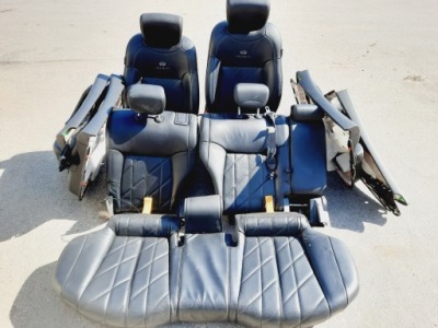 Infiniti fx ii s51 сидіння шкіра підігрів вентильовані комплект uk фото №1