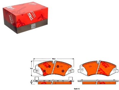 КОЛОДКИ ТОРМОЗНЫЕ TRW LR016962 LR021253 LR057725 LR