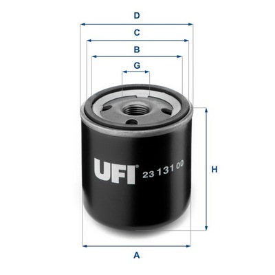 UFI 23.131.00 ФИЛЬТР МАСЛА