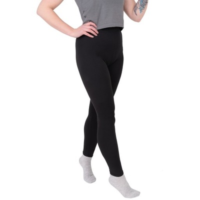 LEGGINSY DAMSKIE KRYJĄCE CZARNE LEGINSY ROZMIAR XL/XXL