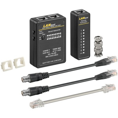 Tester okablowania Goobay Network Cable Tester Set