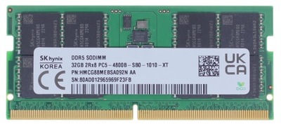 32GB 4800 SK HYNIX PC5-4800B SB0-1010-XT HMCG88MEBSA092N AA PAMIĘĆ RAM DDR5