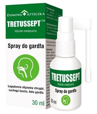 Domowa Apteczka Tretussept spray do gardła 30 ml