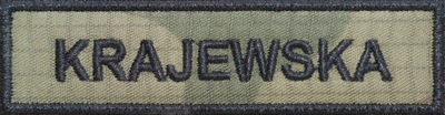 Naszywka nazwisko na mundur Name Patch