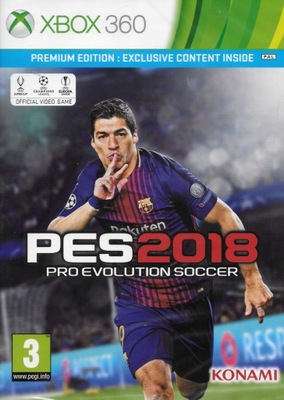 Xbox 360 PES Pro Evolution Soccer 2018