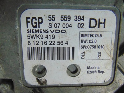 КОМПЬЮТЕР OPEL OE 55559394 DH 5WK9419