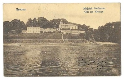 Grodno Majątek Poniemun [pocztówka ca 1920]