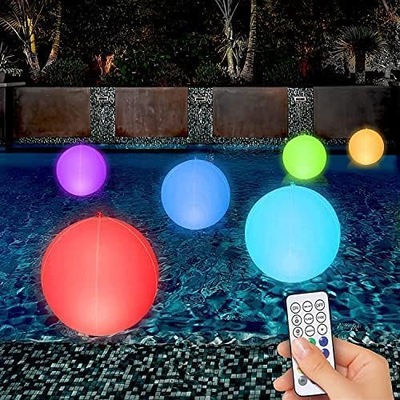 Kula Piłka wodna nadmuchiwana świecąca LED kolorowa oświetlenie do basenu