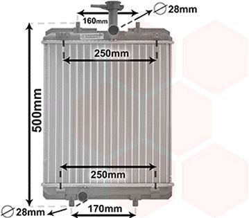 VAN WEZEL 53002363 РАДИАТОР, СИСТЕМА ОХЛАЖДЕНИЯ