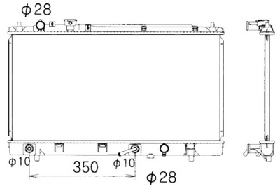 NRF РАДИАТОР ДВИГАТЕЛЯ ВОДЫ MAZDA PREMACY 1.9 07.99-03.05