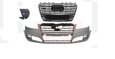 Audi a8 d4 4f lift 2013-2017 бампер передний перед фото №1