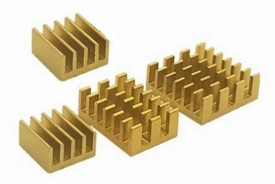 Radiatory do Raspberry Pi 4 koloru złotego - 4 szt.