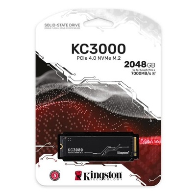 Dysk SSD Kingston KC3000 2TB M.2 2280 PCIe 4.0 x4 NVMe SKC3000D/2048G