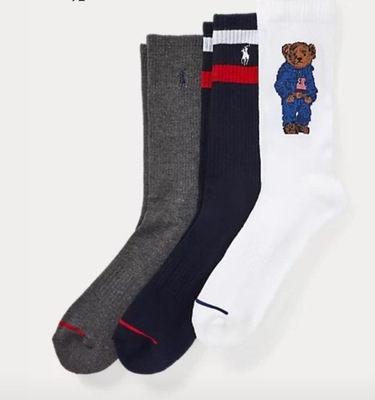 POLO RALPH LAUREN 3- PAC TEDDY BEAR PREZENT