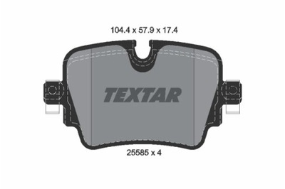 ZAPATAS DE FRENADO JAGUAR PARTE TRASERA F-TYPRAWY 2,0-5,0 12- 2558501  