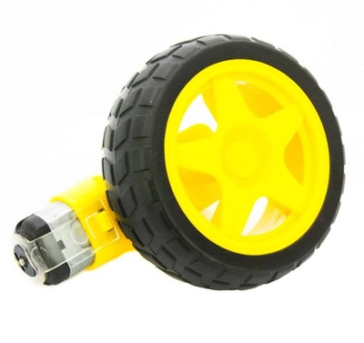 Silnik Z Przekładnią I Kołem Koło Do Robota Jeżdżącego Pojazdu Arduino 65mm