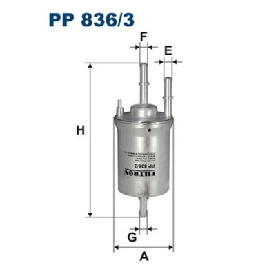 ФИЛЬТР ТОПЛИВА ФИЛЬТРON PP 836/3